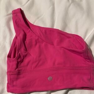lululemon athletica Vibrant Pink One-Shoulder Sports Bra